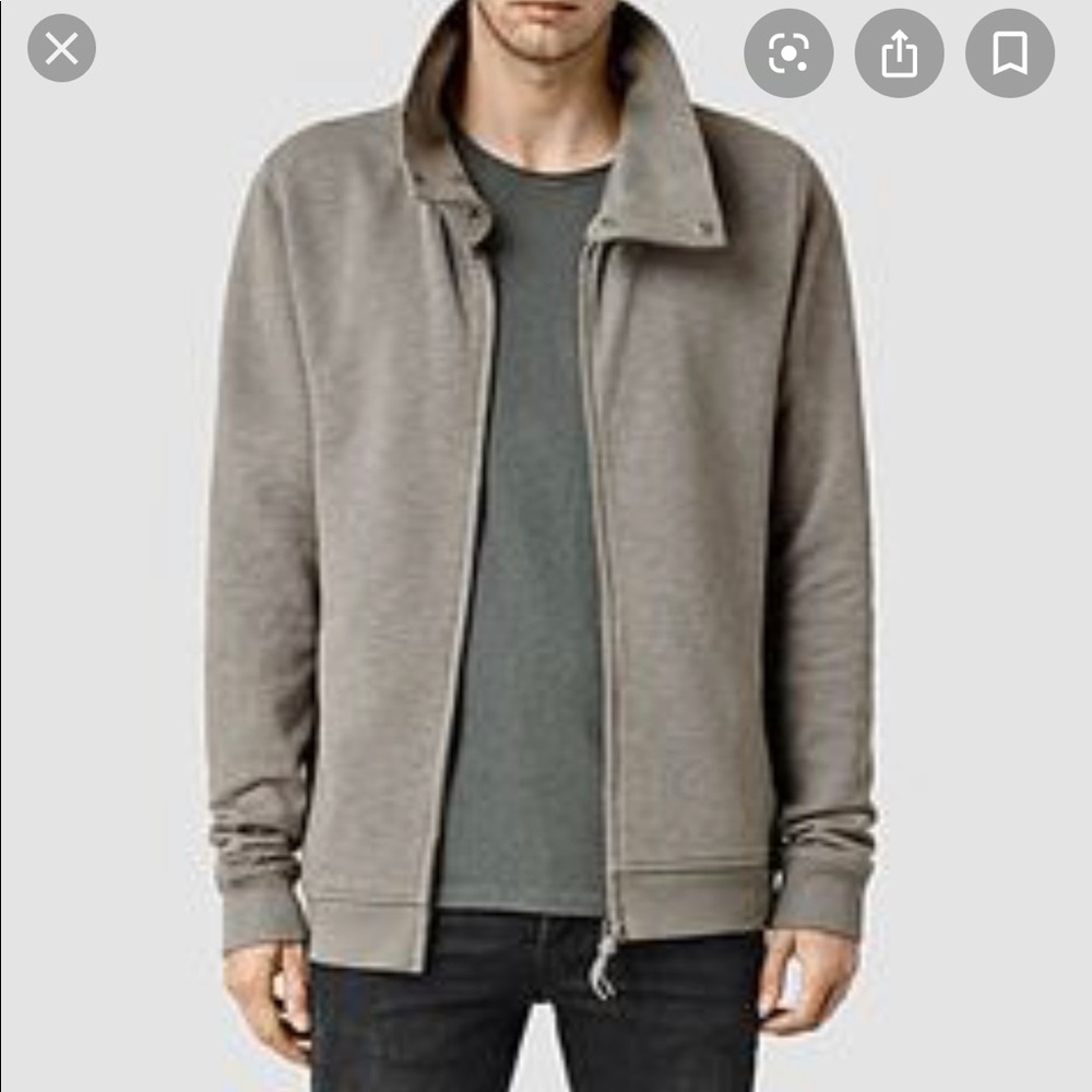 All saints mevens funnel neck cotton jacket xxl
